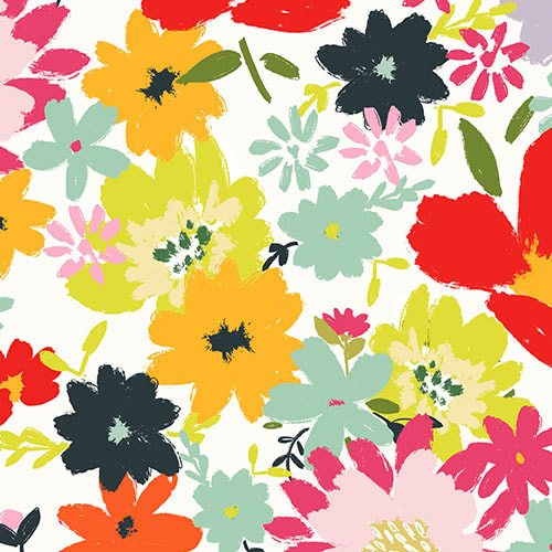 Bright Boho Chic Floral Art Print by Terri Conrad Designs